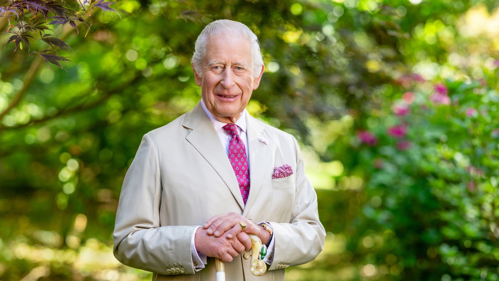 In this handout photo issued on October 8, 2025 by the King&#039;s Foundation, King Charles III is photographed in the Arboretum at Highgrove House for the Amazon Documentary on Harmony: A New Way of Looking at Our World, in July, 2025 in Tetbury, England.