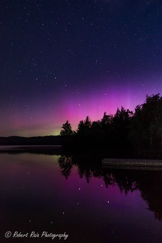 Aurora Borealis Seen in the Adirondacks