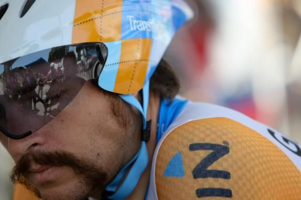 Not exactly aero: All that extra drag on Steven Cozza's (Garmin-Transitions) face didn't help his performance.