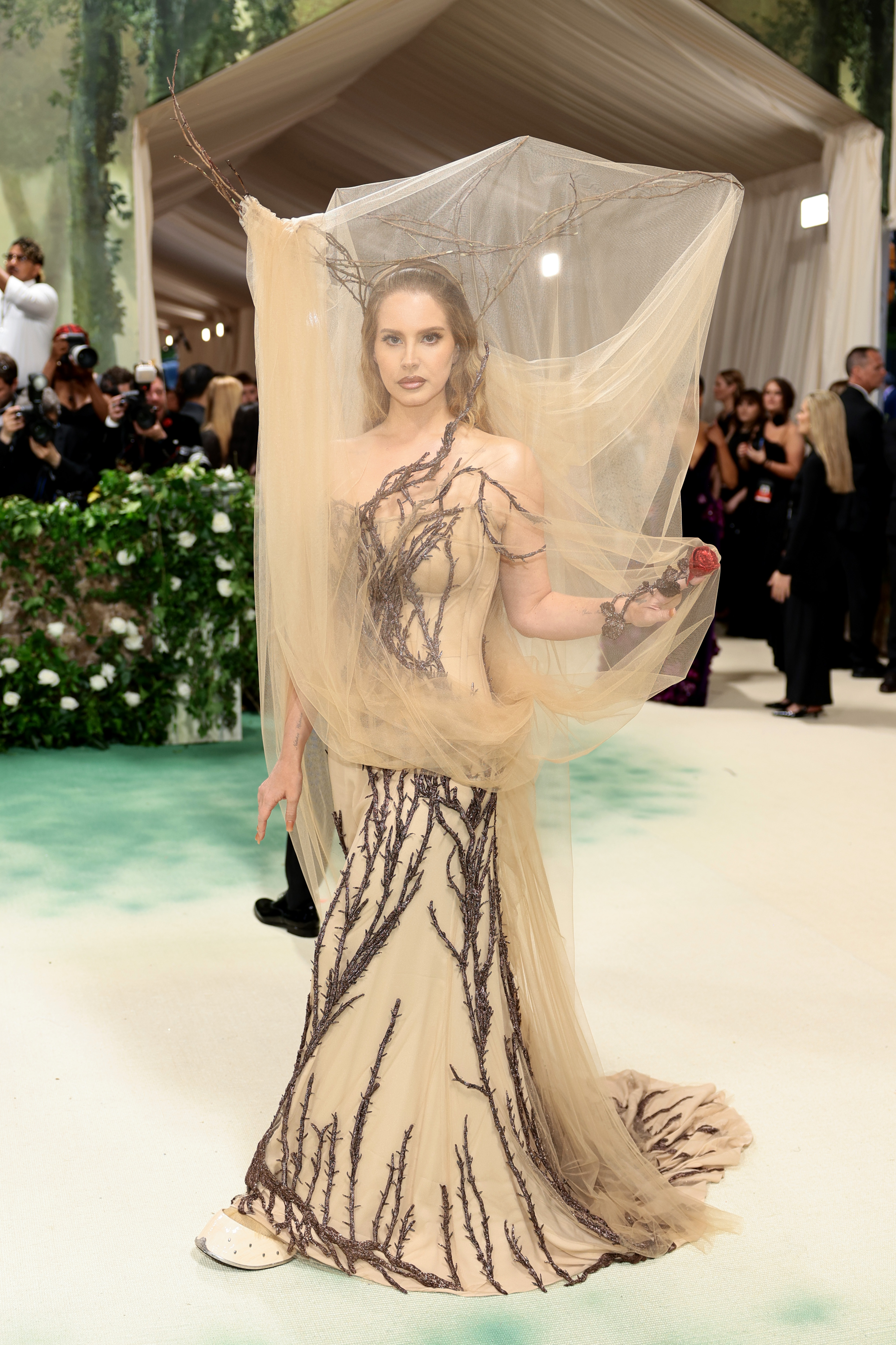 Images of celebrities at the Met Gala in the 2020s.