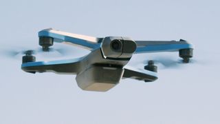 The Skydio 2 drone in flight