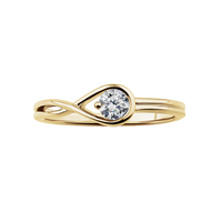 Pandora Brilliance Ring in Gold with 0.25 carat | Pandora