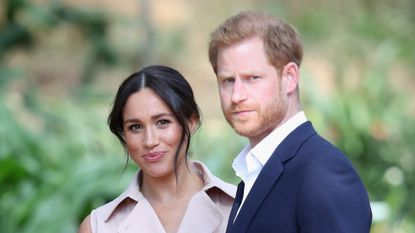 Prince Harry, Duke of Sussex and Meghan, Duchess of Sussex attend a Creative Industries and Business Reception on October 02, 2019 in Johannesburg, South Africa