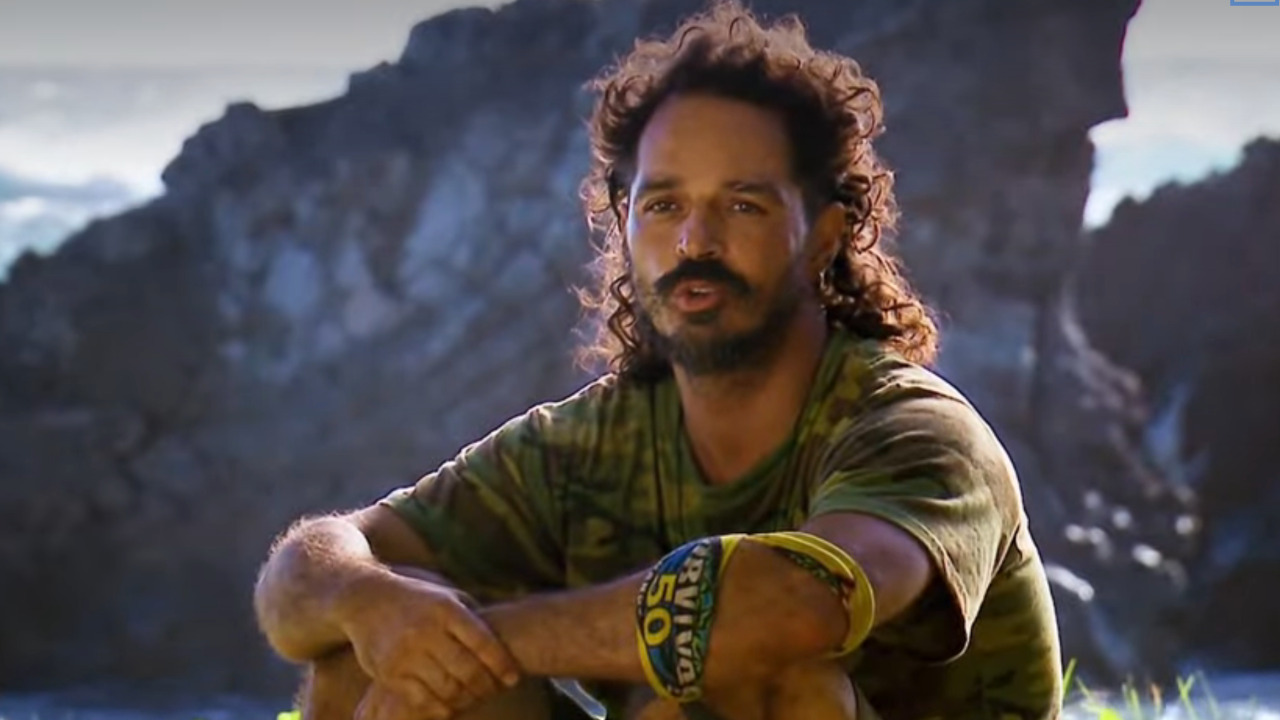 Ozzy Lusth talks during a confessional on Survivor 50.