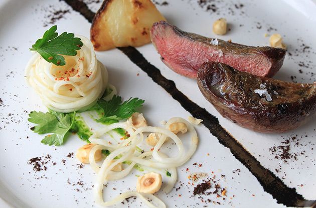 Spaghetti With Roux Michel Roux Jr: Pigeon recipe with celeriac spaghetti | Decanter