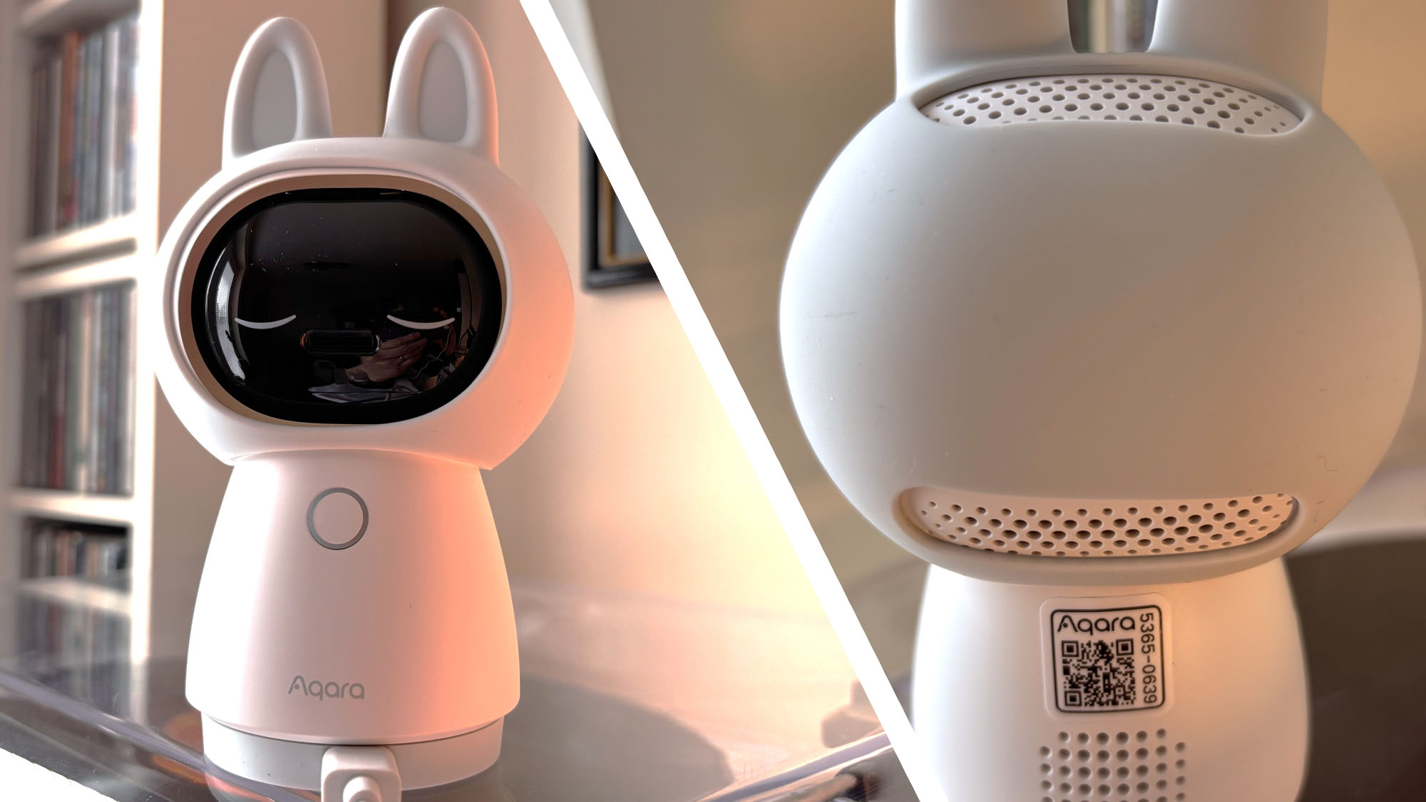 Aqara Camera Hub G350 security camera front and back view