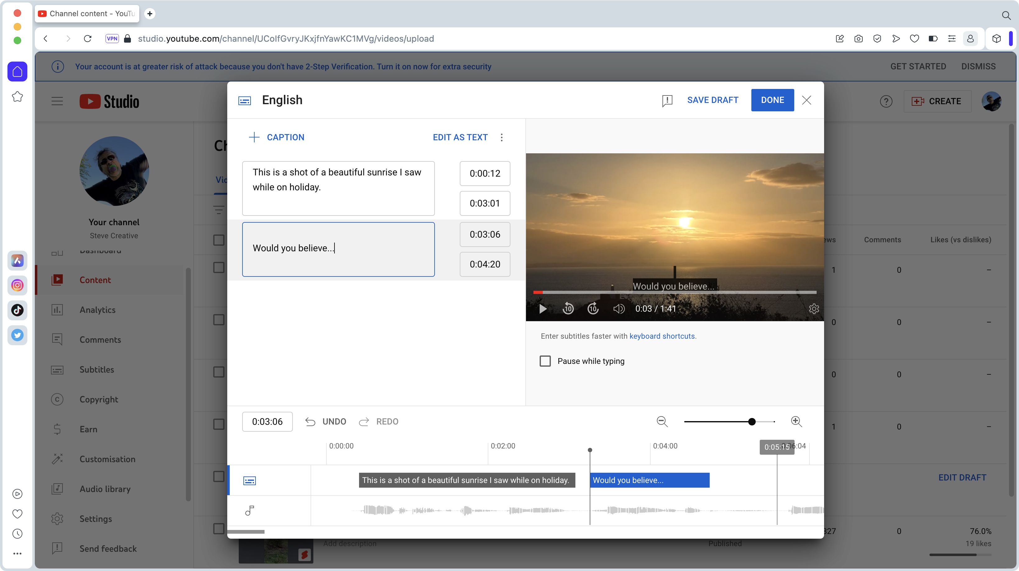 Using YouTube to get more views on the channel