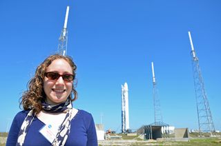 Clara Moskowitz with Falcon 9