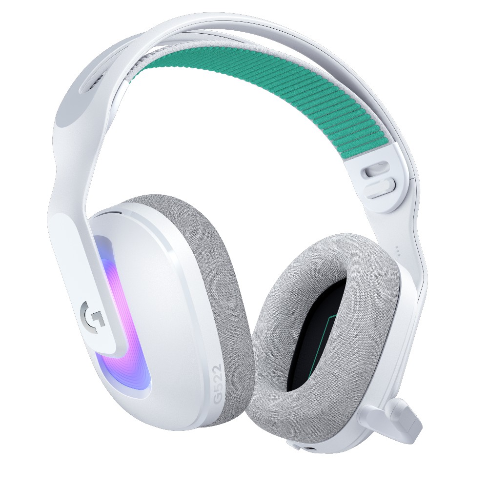 Render of the Logitech G522 LIGHTSPEED wireless gaming headset.