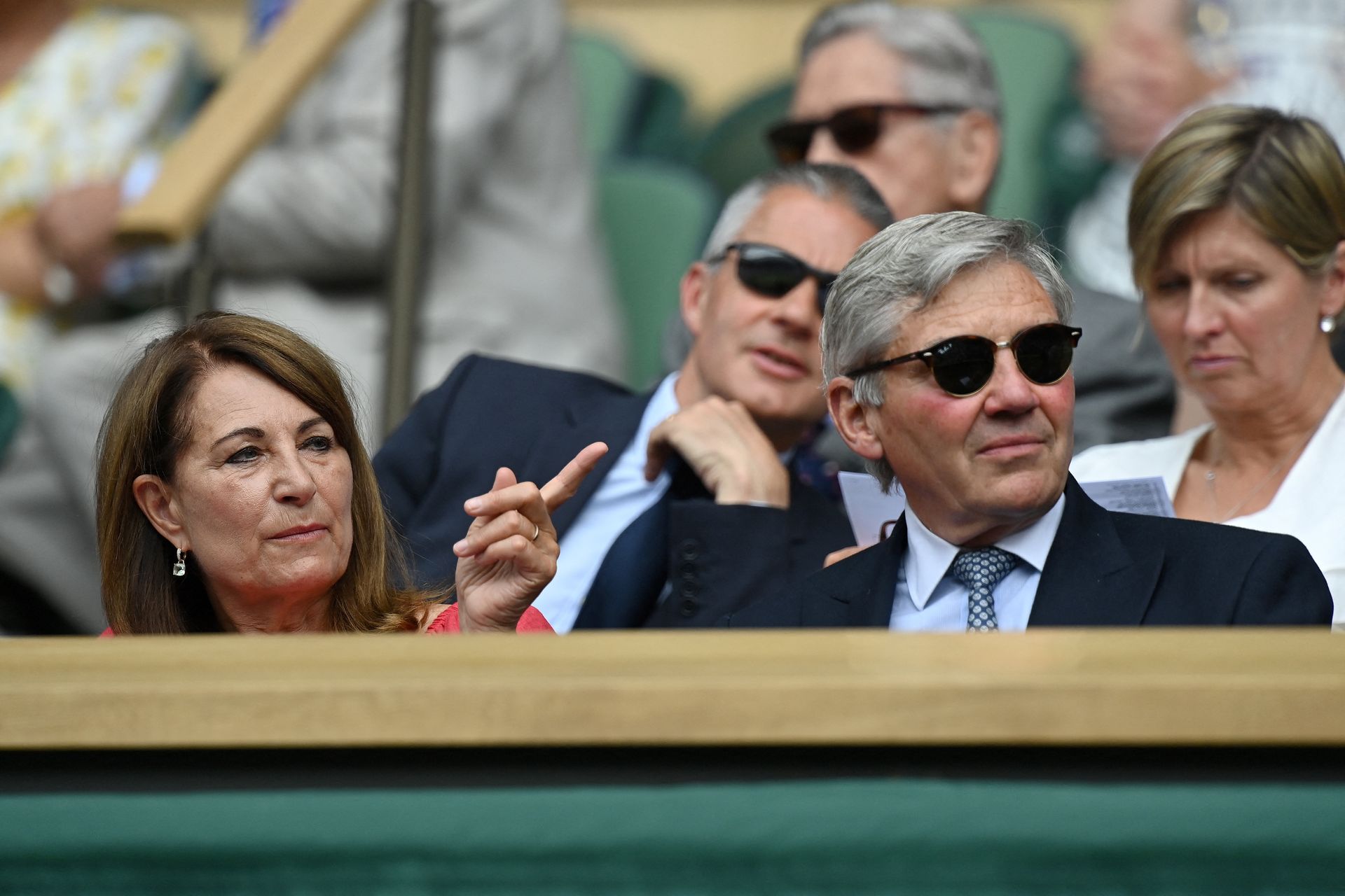 Michael and Carole Middleton at Wimbledon