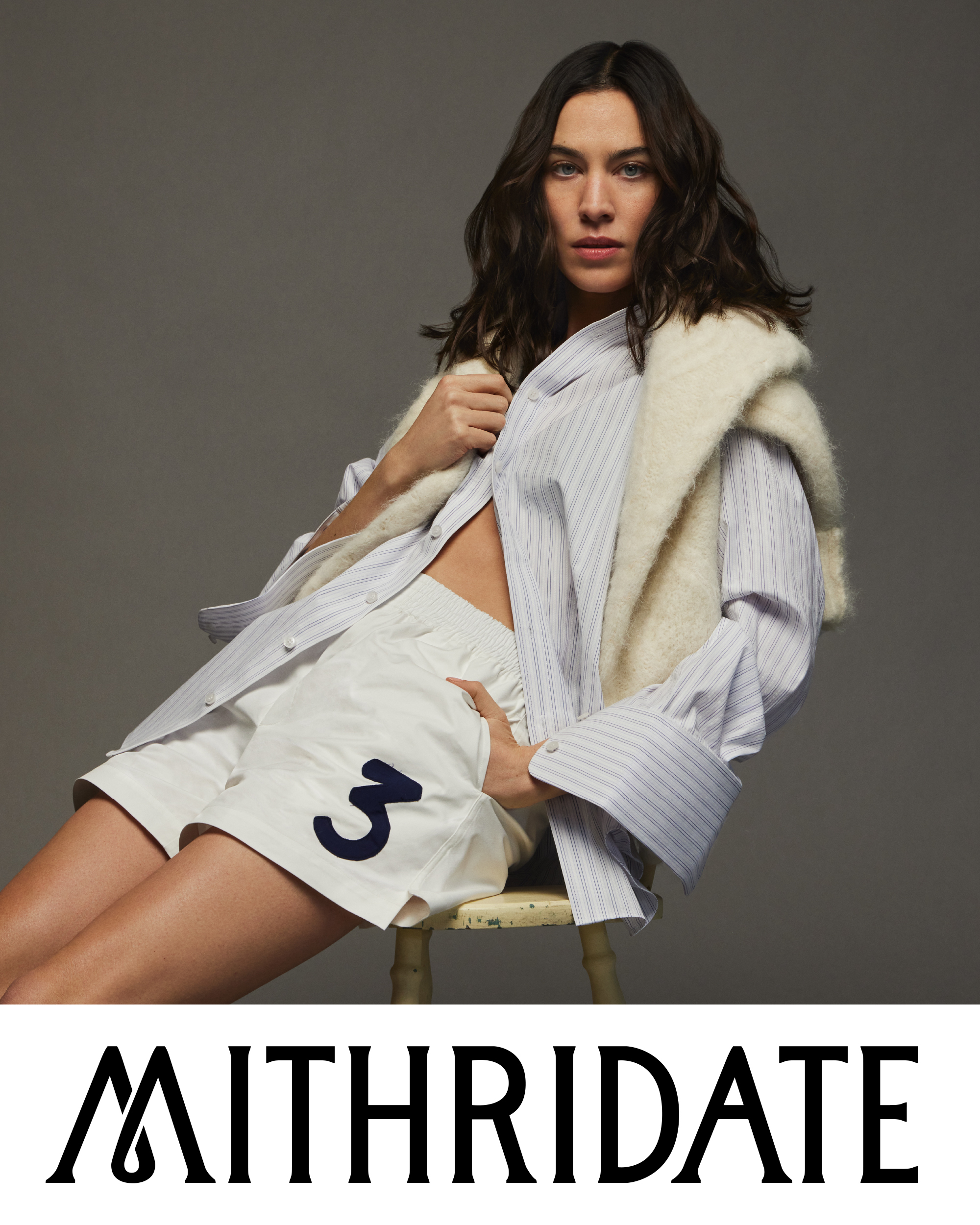 Alexa Chung stars in the new mithridate, “Seven, Nine, Three” campaign