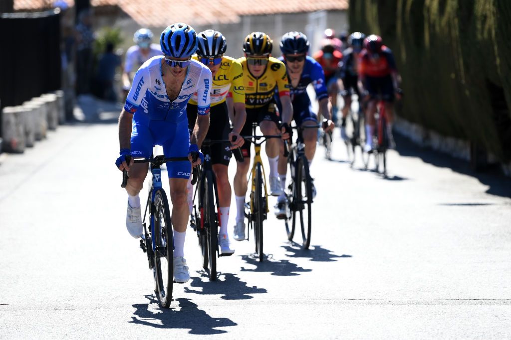 NICE FRANCE MARCH 12 Simon Philip Yates of The United Kingdom and Team Jayco Alula competes during the 81st Paris Nice 2023 Stage 8 a 1184km stage from Nice to Nice UCIWT ParisNice on March 12 2023 in Nice France Photo by Alex BroadwayGetty Images