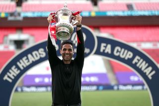 Mikel Arteta guided Arsenal to the FA Cup after less than eight months in charge.