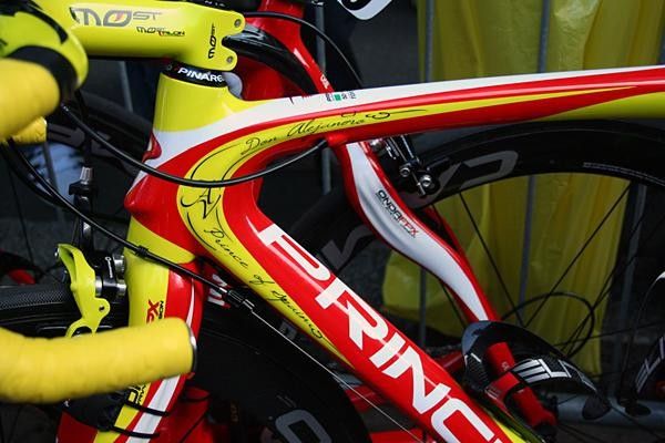Don Alejandro, Prince of Spain is how they describe this bike's rider in Treviso these days.