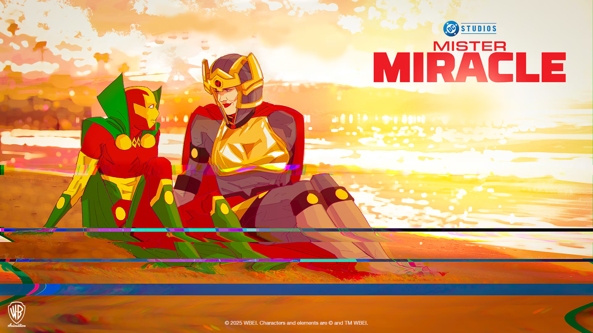 "Mister Miracle" animated series key art