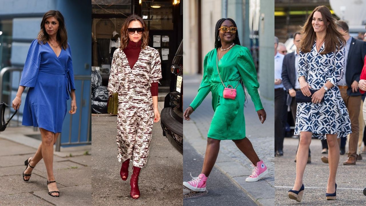 how to wear a wrap dress: street style