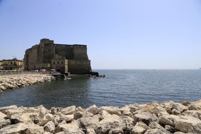 The Castel dell'Ovo in Naples was the host of the pre-Giro press conference