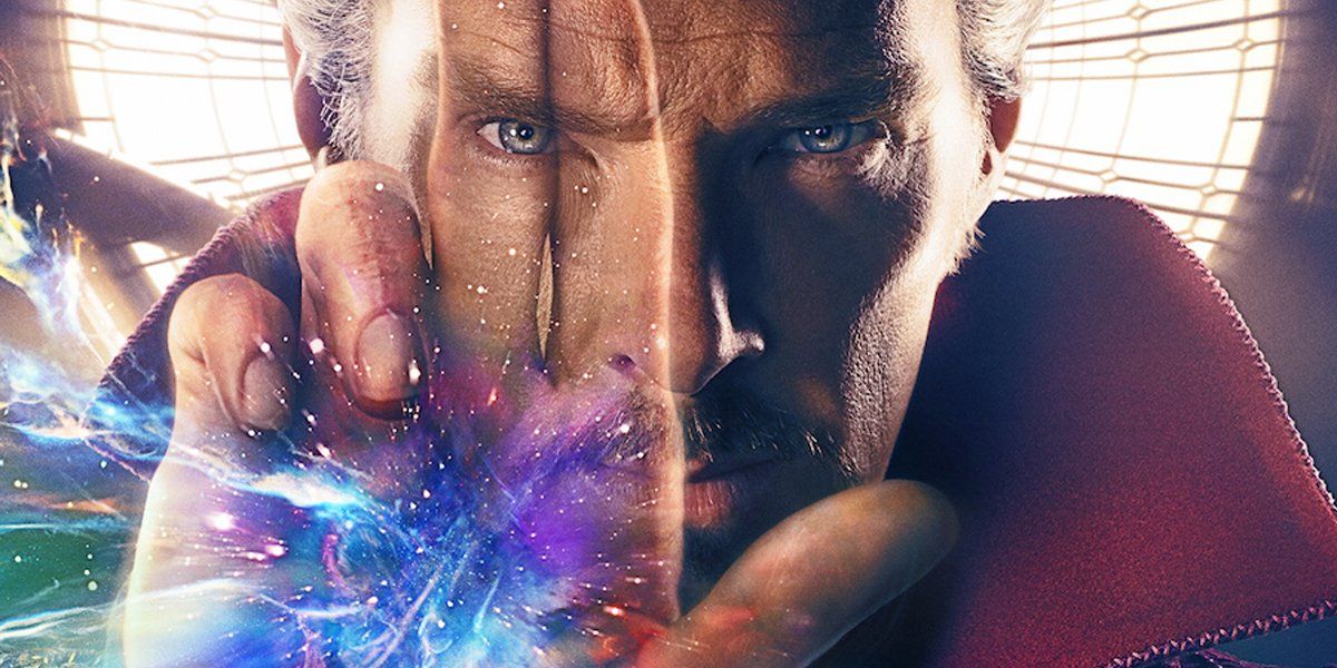 Benedict Cumberbatch closeup in Doctor Strange poster