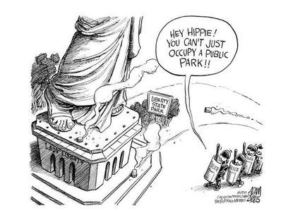 Lady Liberty's hippie roots
