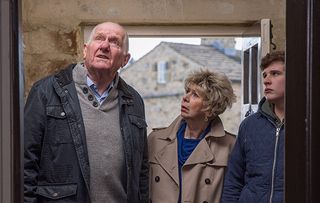 Emmerdale spoilers! DIY drama…Diane Sugden and Doug Potts clash over a nasty crack in the wall at the B&B