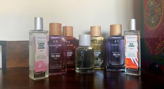 A selection of perfumes we tested from The Body Shop.