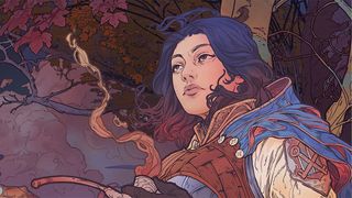 Songs of Silence interview; a female fantasy warrior in the art nouveau style