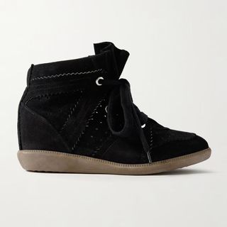 Isabel Marant Bobby Suede Wedge Sneakers 