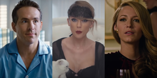 screenshot ryan reynolds in free guy, taylor swift music video, blake lively in age of adaline