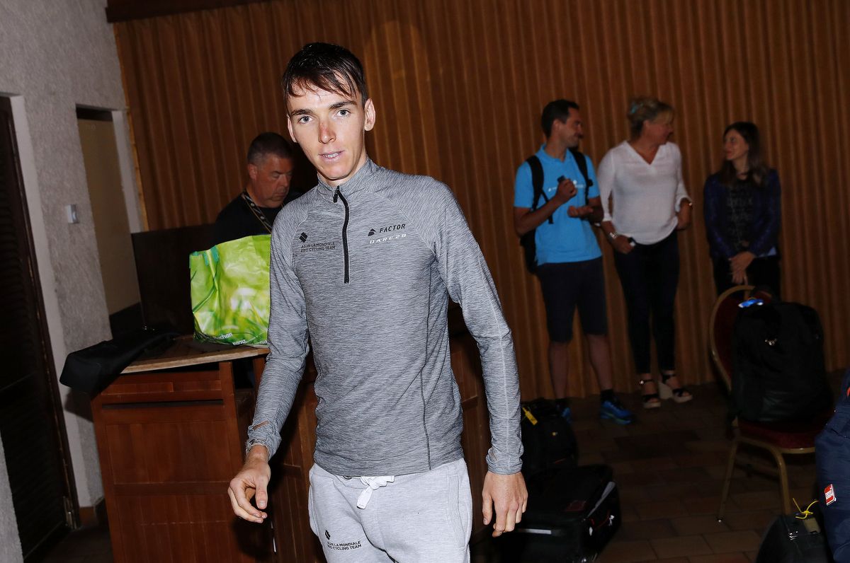 Job done. AG2R-La Mondiale's Romain Bardet after the successful rest day press conference