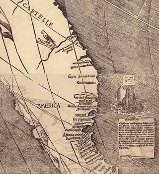 Martin Waldseemüller's 1507 map was the first to use the word "America." Waldseemüller had proposed naming the newly discovered continents after the Italian explorer.