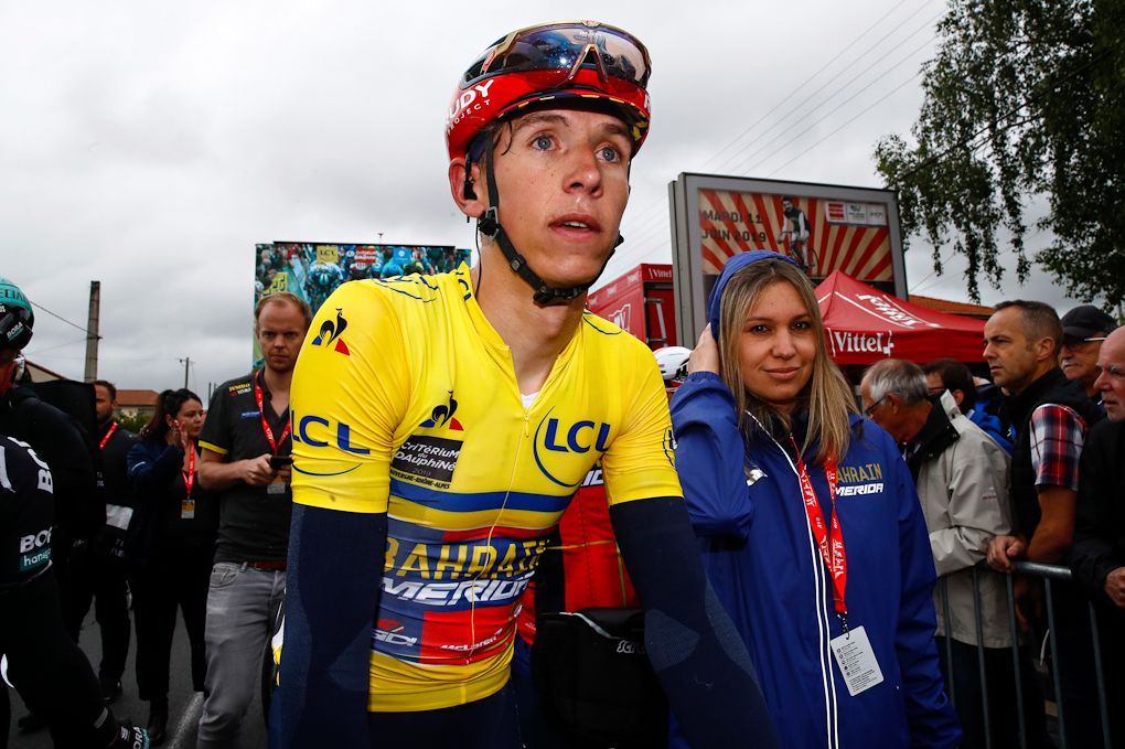 Dylan Teuns at the finish of stage 3
