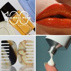 Collage of beauty products.