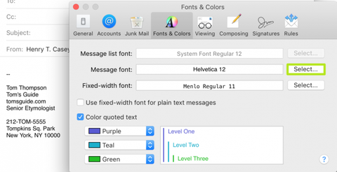change default font in mail for mac change default font in mail for mac
