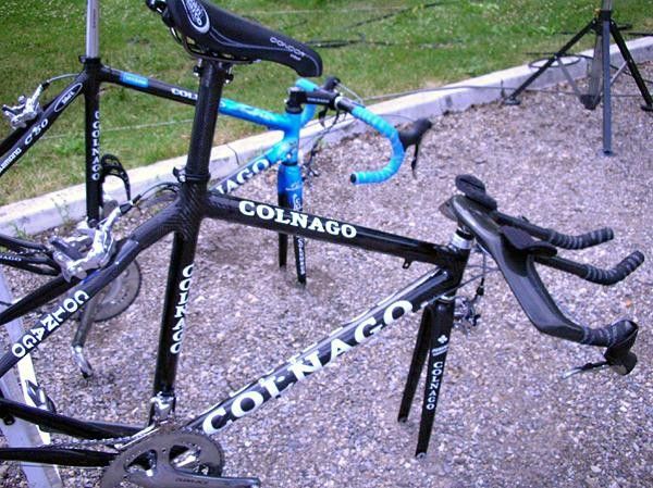 Cyclingnews spied this new Colnago TT bike
