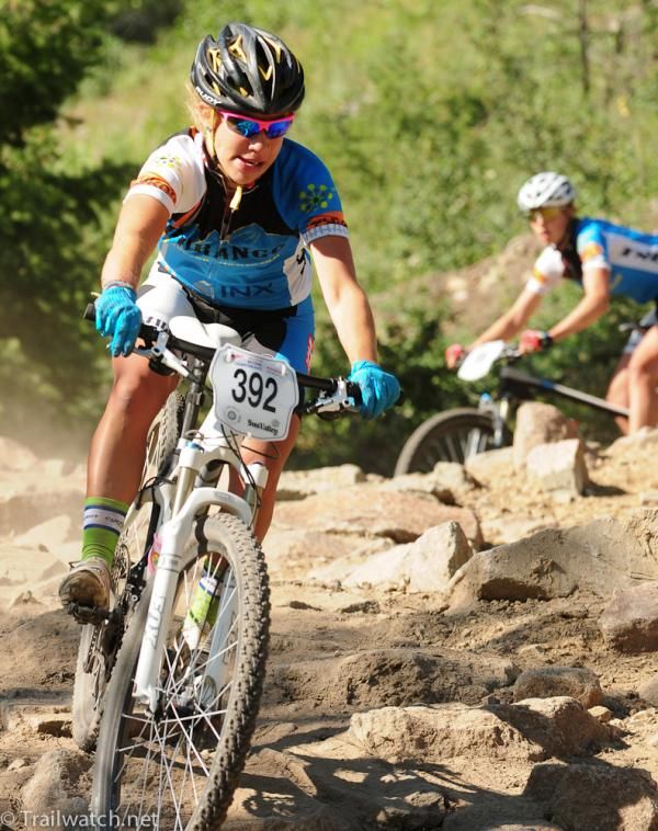 Sarah Sturm on a treacherous descent