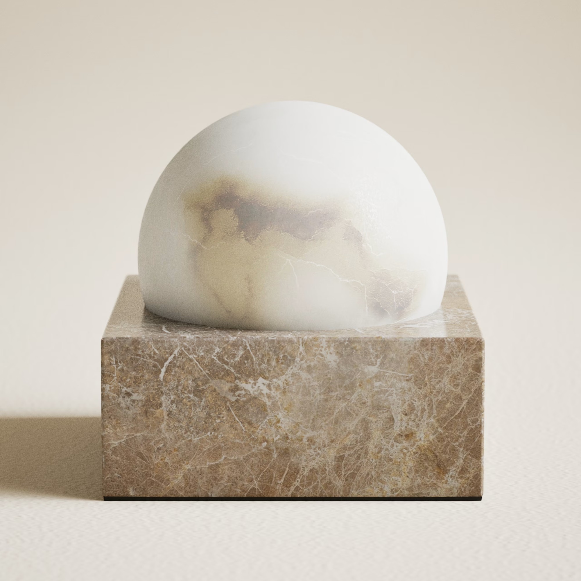 M&amp;amp;S Alabaster &amp;amp; Marble Rechargeable Table Lamp