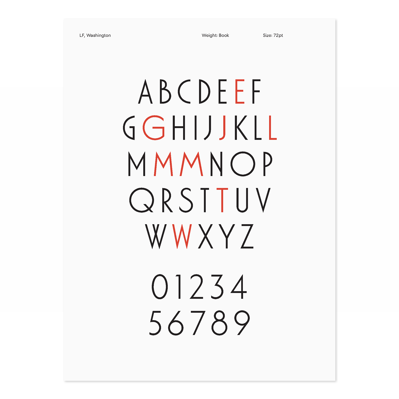 LF Washington, LoveFrom's bespoke font for William Stout Architectural Books