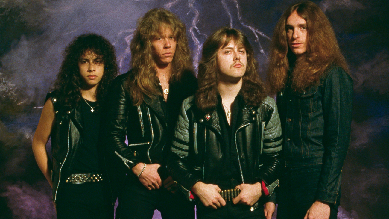 A picture of Metallica with Cliff Burton