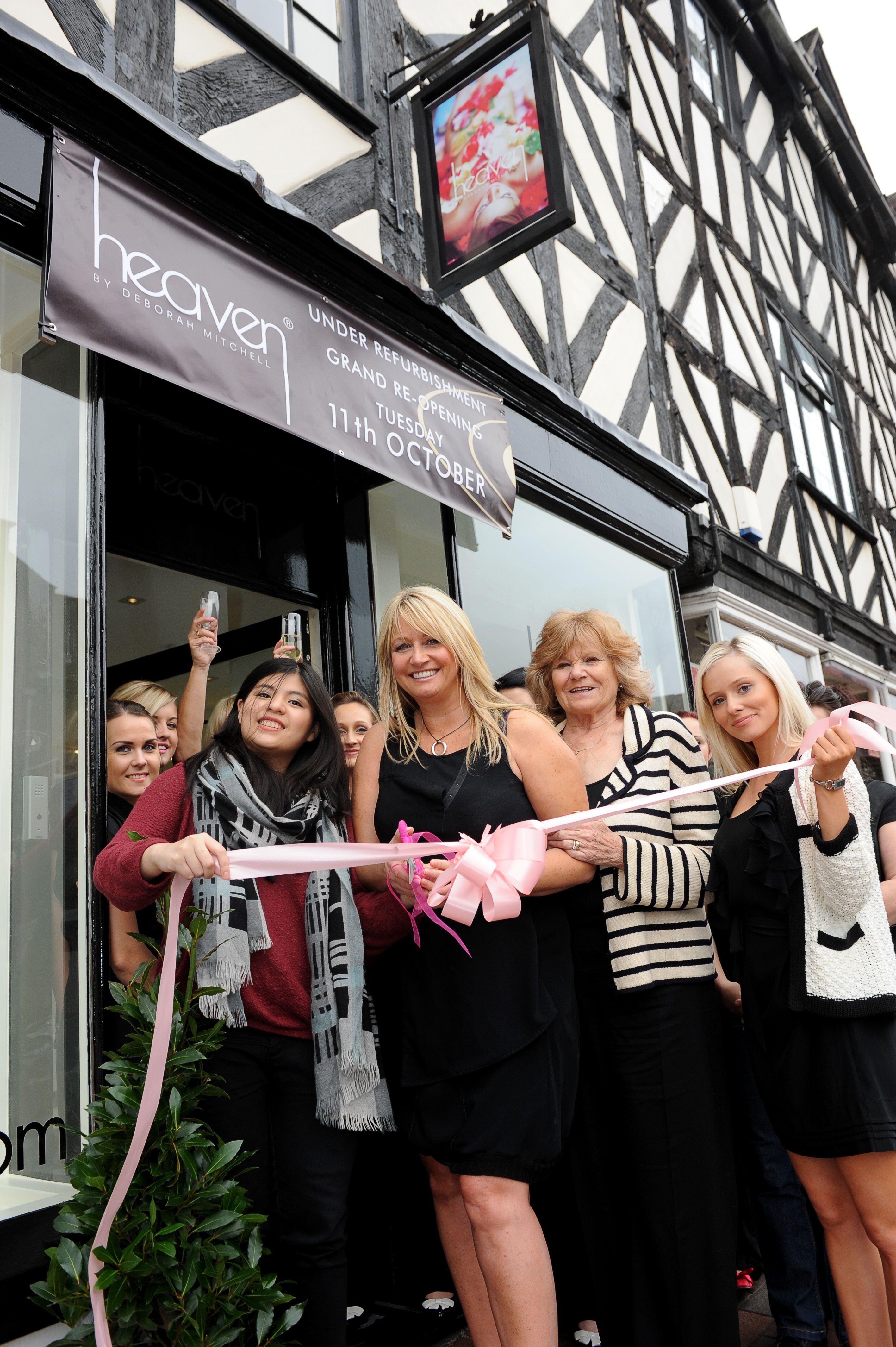 Deborah Mitchell opening her salon in 2011