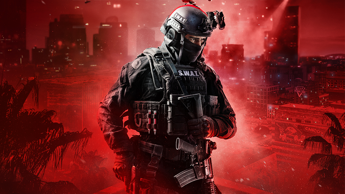 Ready or Not; a man in tactical gear 