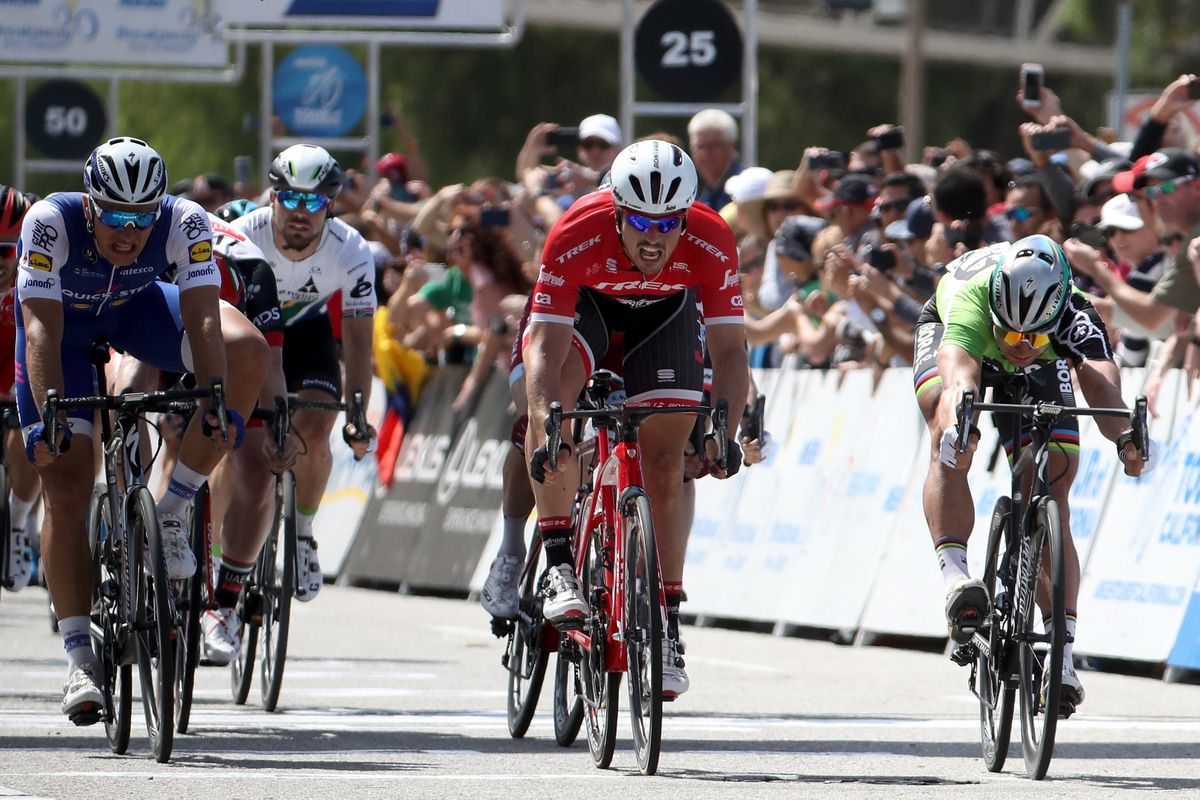 John Degenkolb still sprinted despite no stage win on offer