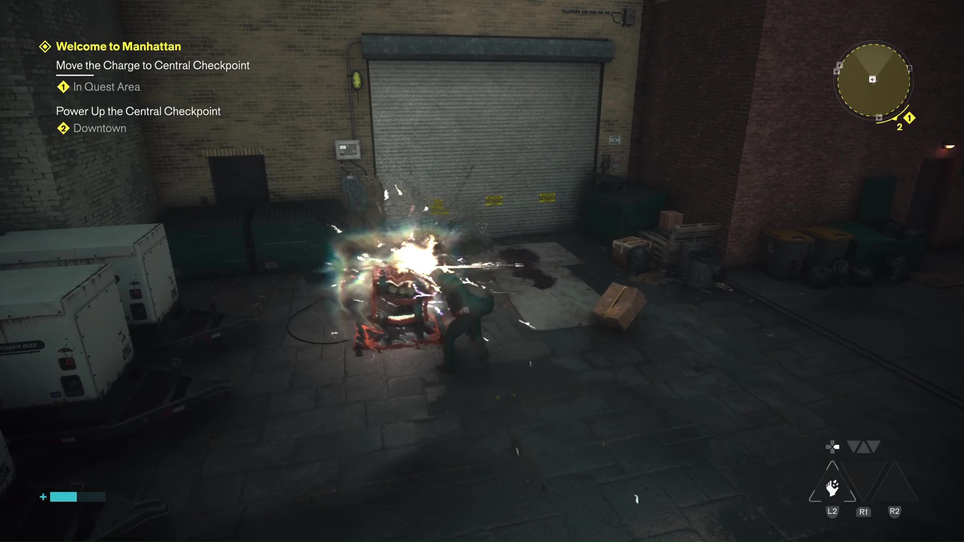 Hitting a Power Core in Control Resonant moves the charge to it