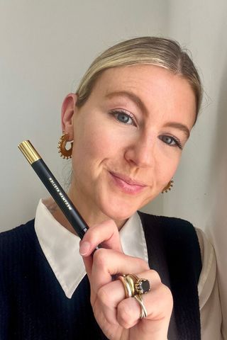 Katie wearing Westman Atelier Bonne Brow Defining Pencil