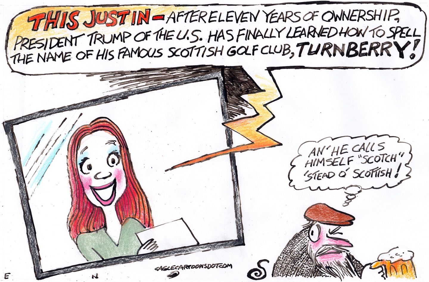 Political cartoon