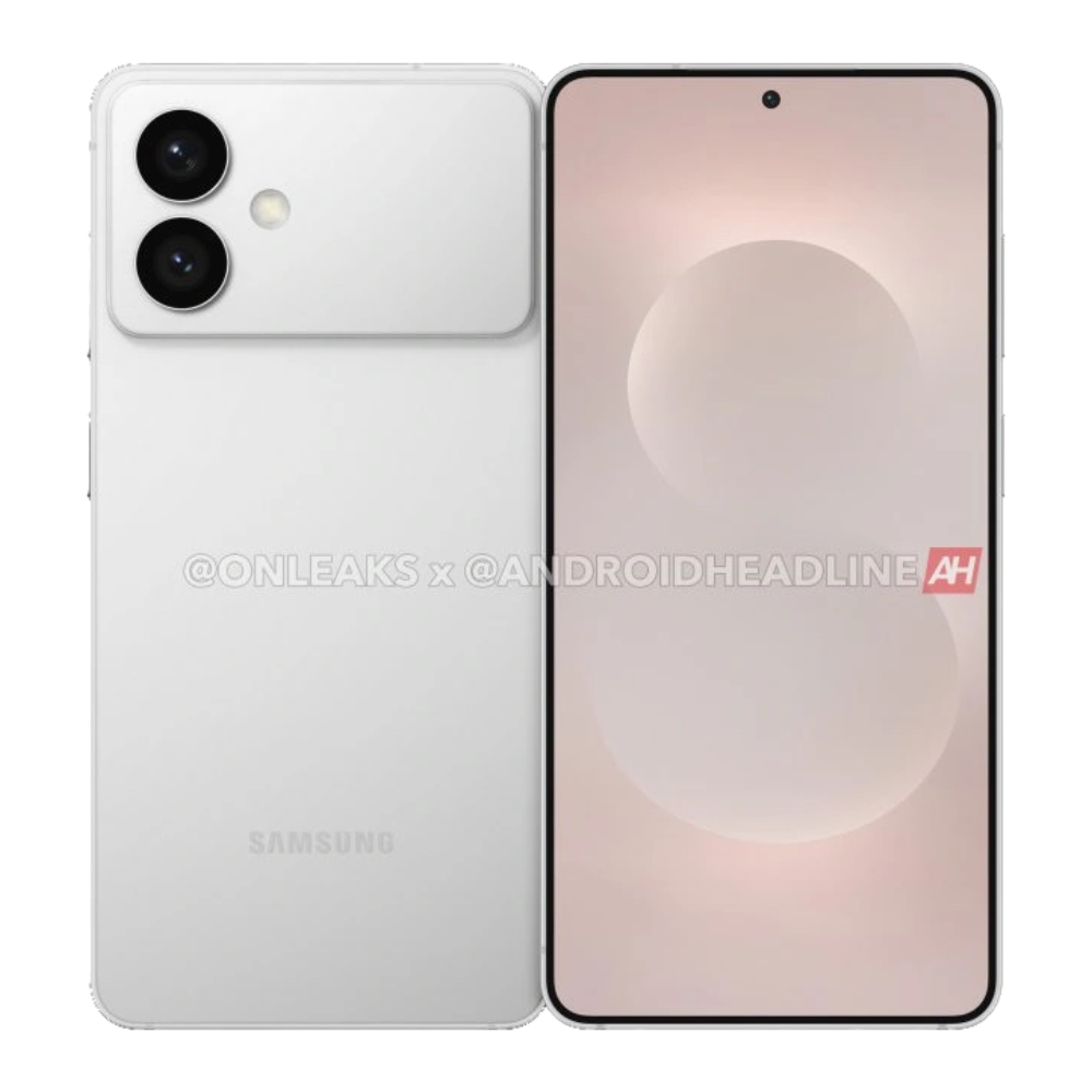 A sample Galaxy S26 Edge render from OnLeaks and Android Headlines.