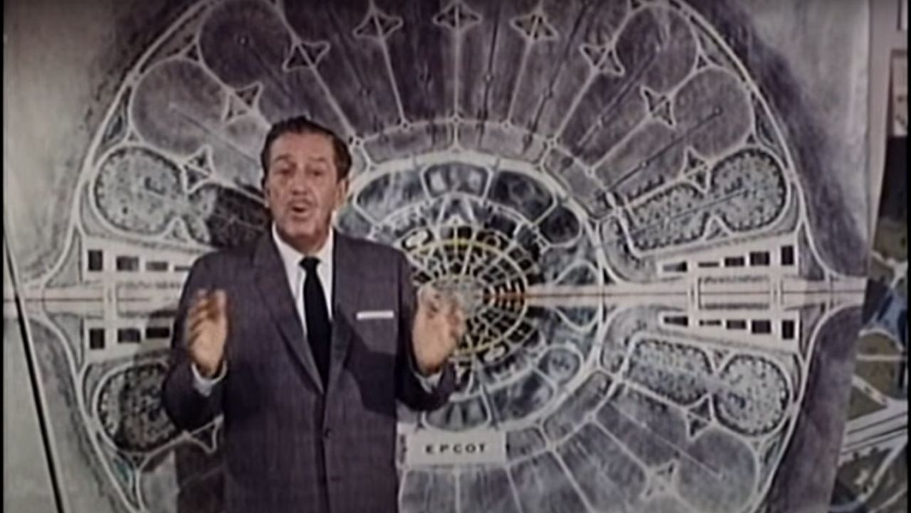 Walt Disney appears in Epcot movie