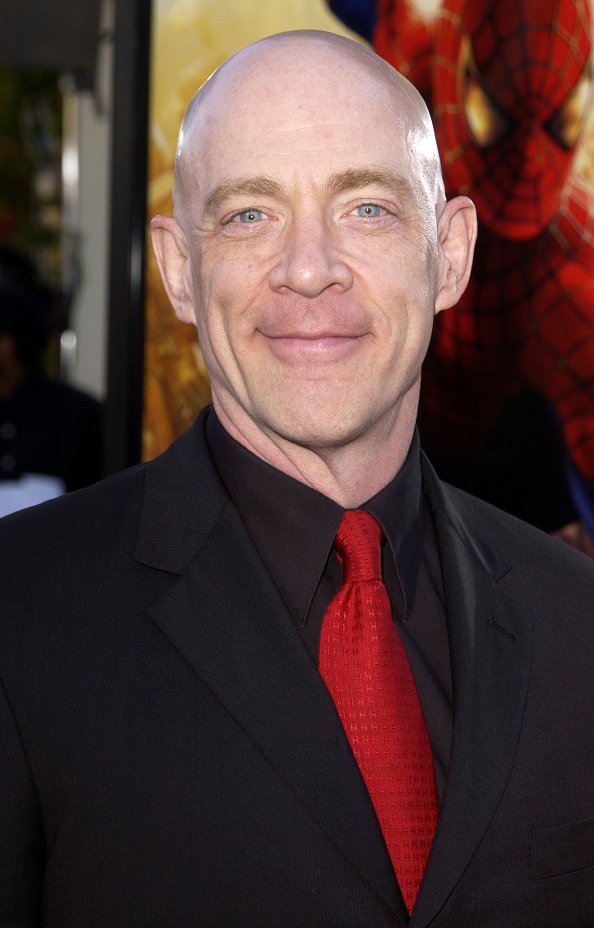 J.K. Simmons attends the premiere of Spider-man