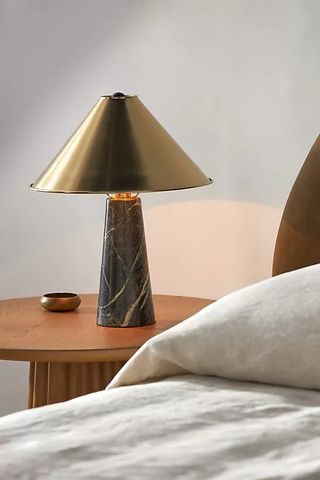 Anthropologie marble table lamp