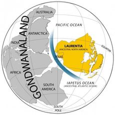 A ocean gateway connecting the Pacific and ancient Lapetus oceans may have opened up right before the Cambrian sea level rise. The ocean isolated Laurentia from the supercontinent Gondwana. 