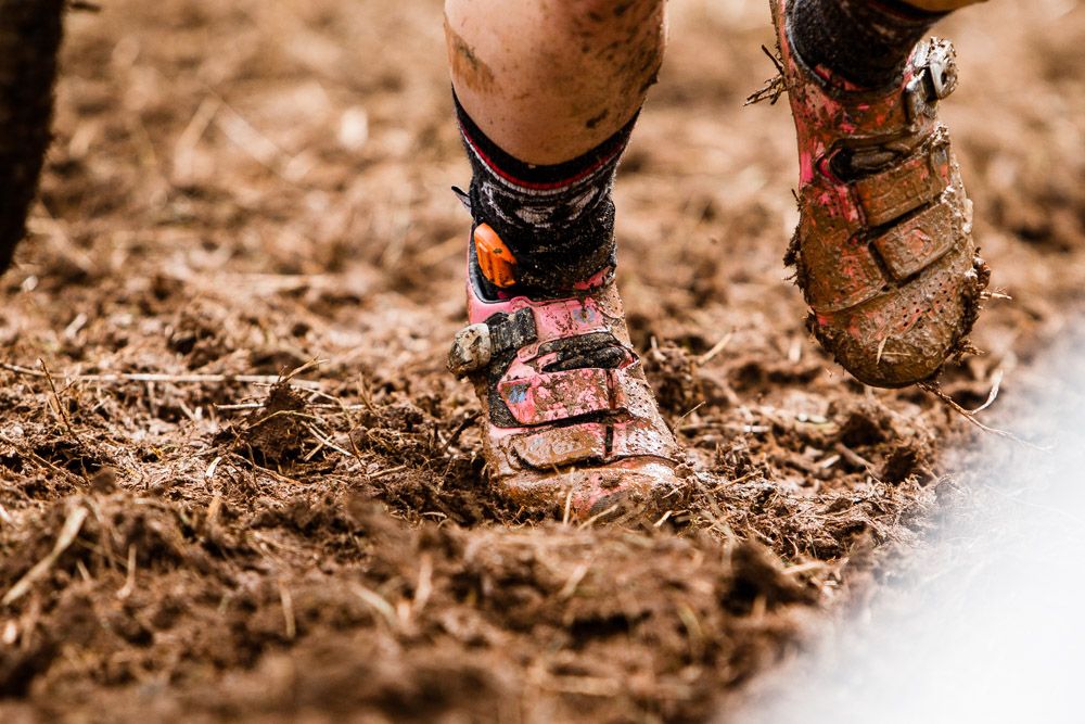 Todays course mixed mud and grass after the overnight heavy rains
